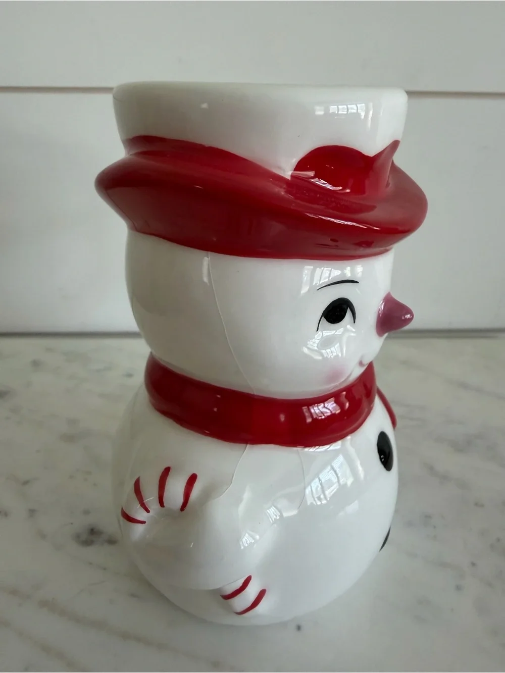 Pottery Barn Snowman Mug